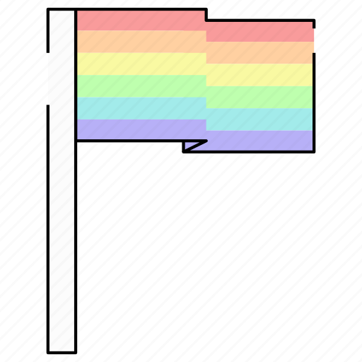 Flag, lgbt, gay, lesbian, pride, rainbow icon - Download on Iconfinder