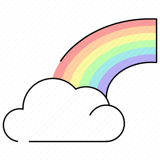 Lgbt, gay, lesbian, pride, rainbow, cloud icon - Download on Iconfinder