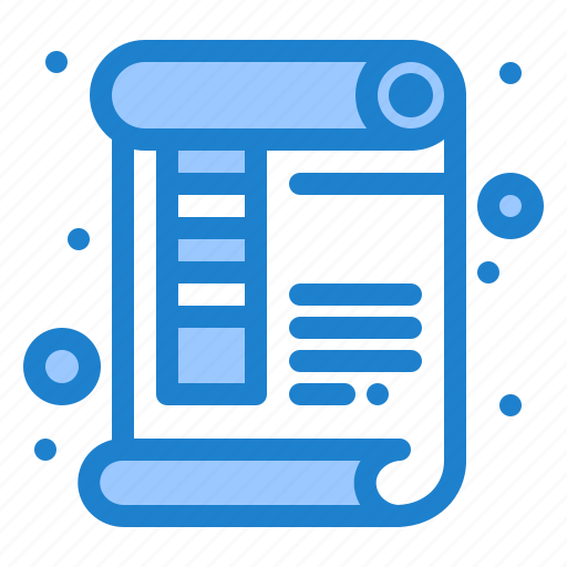 Document, page, paper, print, ruler icon - Download on Iconfinder