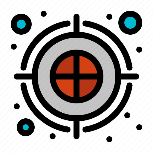 Archery, arrow, color, dart, dartboard, fill icon - Download on Iconfinder