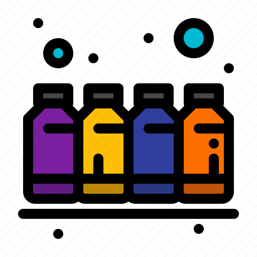 Bottle, color, colors, ink, printing icon - Download on Iconfinder