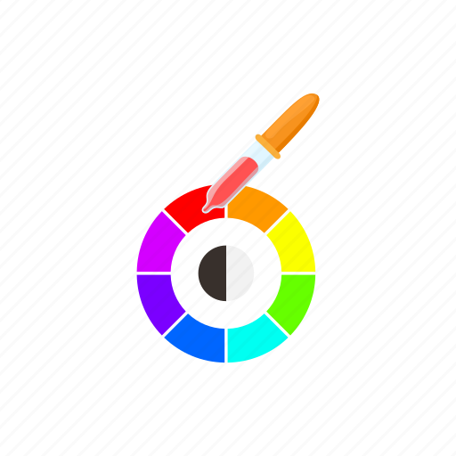 Blue, colorful, paint, palette, pipette, print, white icon - Download on Iconfinder