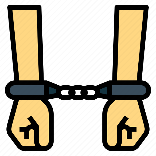 Arm, arrest, hand, handcuff, prisoner icon - Download on Iconfinder