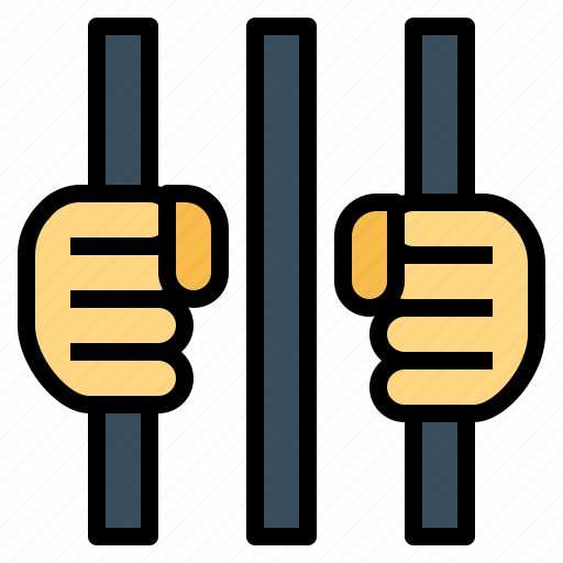 Hand, jail, prison, prisoner, punishment icon - Download on Iconfinder