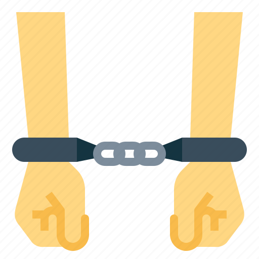 Arm, arrest, hand, handcuff, prisoner icon - Download on Iconfinder