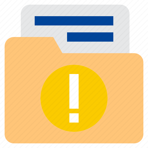 Alert, sign, warning, error, folder icon - Download on Iconfinder