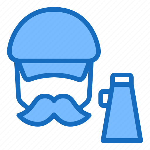 Director, hat, movie, mustache, producer icon - Download on Iconfinder