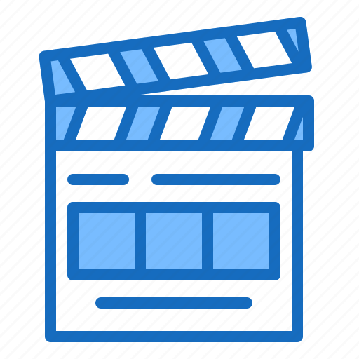 Clipperboard, cut, film, movie, scene icon - Download on Iconfinder
