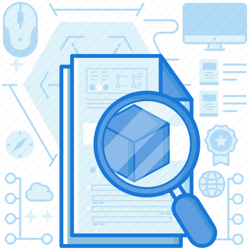 Document, find, magnifier, market, page, paper, search icon - Download on Iconfinder