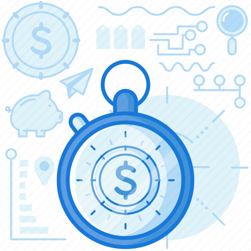 Dollar, finance, investment, money, stopwatch, time, timer icon - Download on Iconfinder