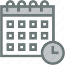 deadline, calendar, schedule, clock, period, estimate