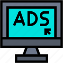 ads, advertisement, banner, browser, monitor, online, marketing