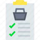 order, delivery, placement, checklist, clipboard, list