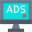 ads, advertisement, banner, browser, monitor, online, marketing 