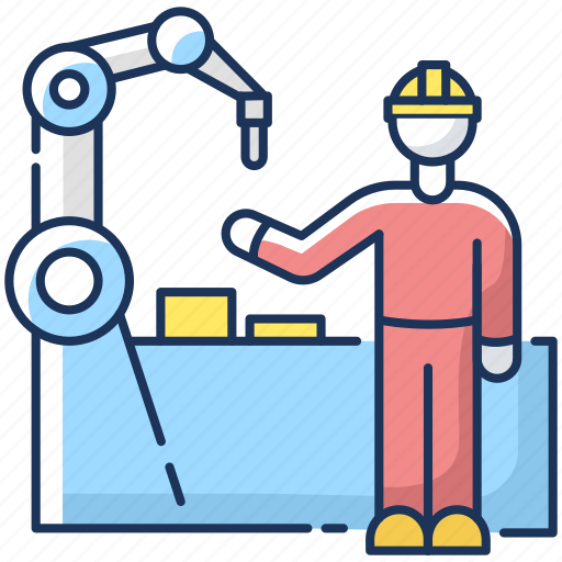 Employee training, employee training icon, factory worker, production icon - Download on Iconfinder