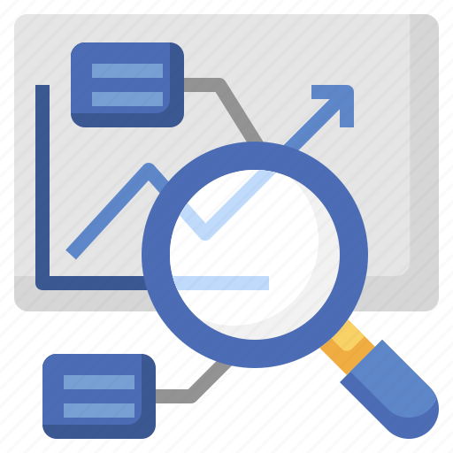 Data, analysis, magnifying, glass, analytics, business, finance icon - Download on Iconfinder