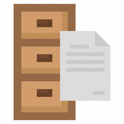 Filing, cabinet, files, folders, office, material, storage icon - Download on Iconfinder