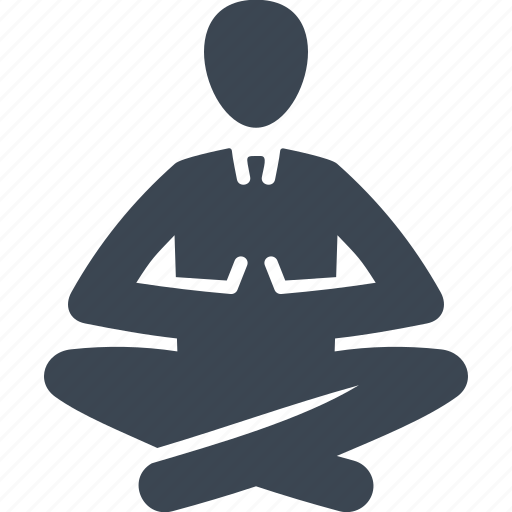 Lotus position, relaxation, yoga icon - Download on Iconfinder