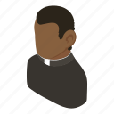 african, american, christianity, faith, isometric, object, priest