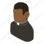 african, american, christianity, faith, isometric, object, priest 