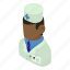 african, american, doctor, isometric, man, medical, object 