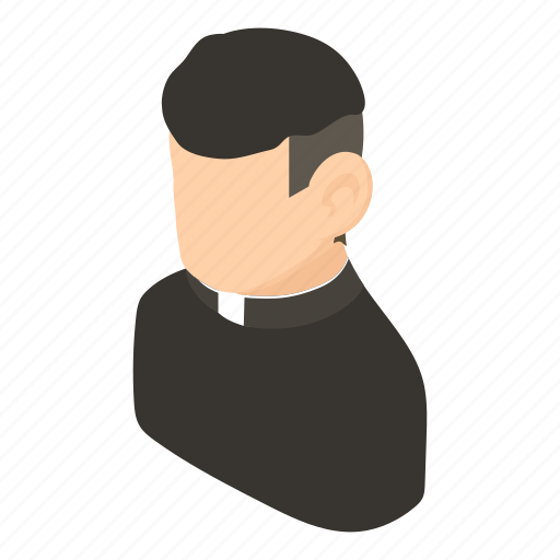 Christianity, faith, father, god, isometric, object, priest icon - Download on Iconfinder