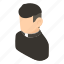 christianity, faith, father, god, isometric, object, priest 