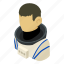 asian, astronaut, cosmonaut, isometric, object, space, spaceman 
