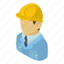 asian, builder, construction, engineer, isometric, object, worker