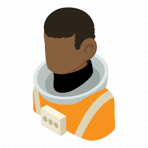 African, american, astronaut, cosmonaut, isometric, object, space icon - Download on Iconfinder