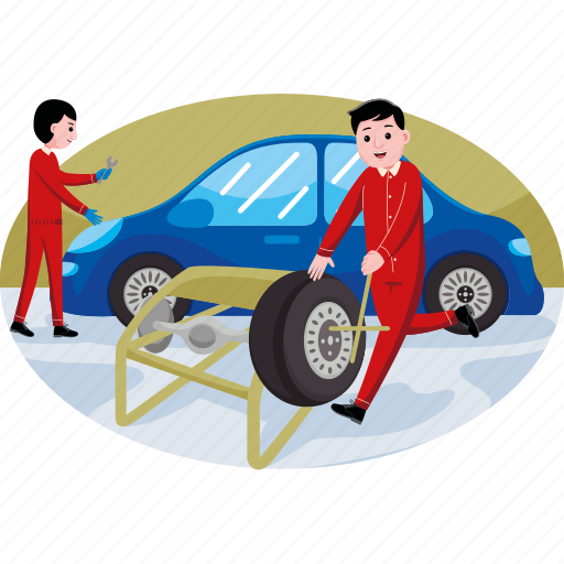 Car, mechanic, profession, worker, job, occupation, professional illustration - Download on Iconfinder