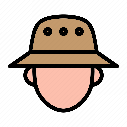 Camping, climber, equipment, hat, jungle hat, mountain, travel icon - Download on Iconfinder