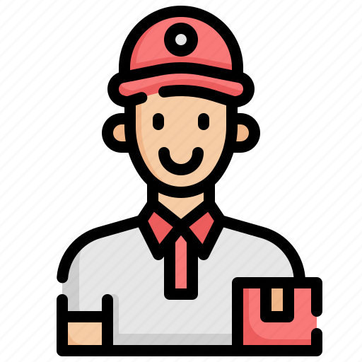 Delivery, man, supplier, courier, package, handling icon - Download on Iconfinder