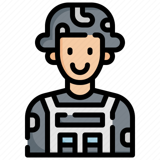 Soldier, army, military, veteran, profession icon - Download on Iconfinder