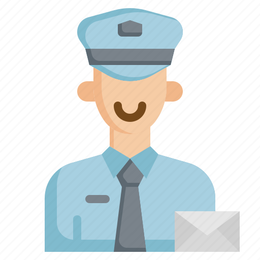 Postman, courier, mail, job, delivery icon - Download on Iconfinder