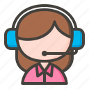avatar, customer service, female, help, support
