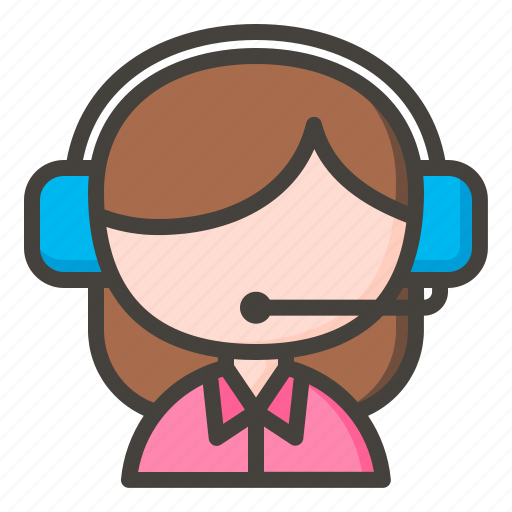 Avatar, customer service, female, help, support icon - Download on Iconfinder