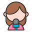 avatar, female, journalist, news, reporter 