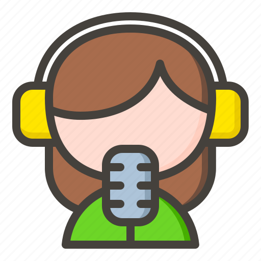Avatar, broadcast, presenter, radio speaker icon - Download on Iconfinder
