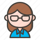 avatar, female, teacher, user, woman