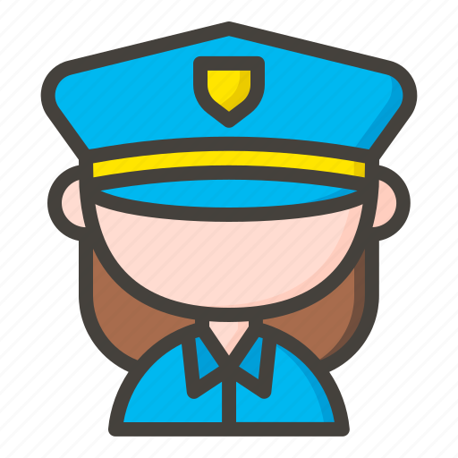 Avatar, guard, police, police woman, scurity, woman icon - Download on Iconfinder