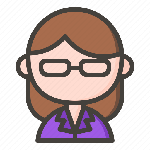Accountant, assistant, female secretary, secretary icon - Download on Iconfinder