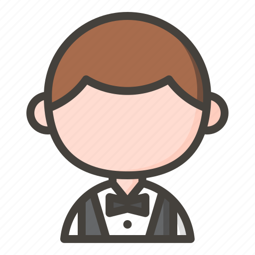 Concierge, reception, receptionist, steward, waiter icon - Download on Iconfinder