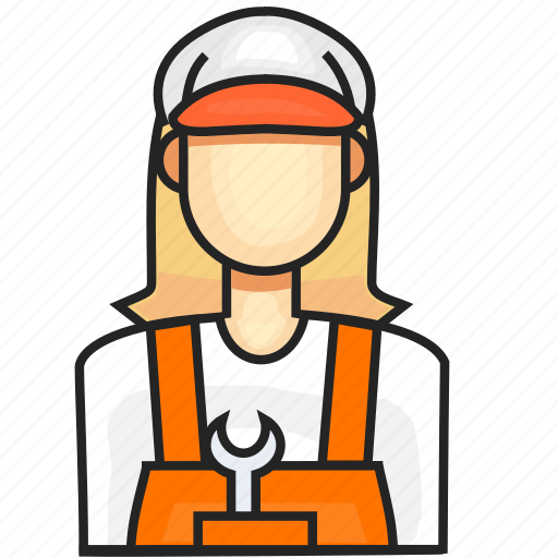 Avatar, construction, female, profession icon - Download on Iconfinder