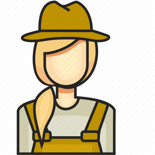 Avatar, farmer, female, profession icon - Download on Iconfinder
