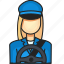 avatar, driver, female, profession 