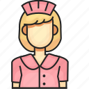 avatar, female, maid, profession