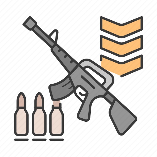 Bullet, career, gun, profession, rank, soldier, war icon - Download on Iconfinder