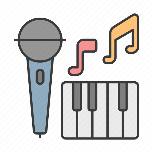 Career, microphone, music, musician, piano, profession, singer icon - Download on Iconfinder