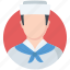 avatar, man, navy, profession, sailor 